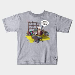 Makes everything better, Blacksmith Old Man Grandfather, Peter Kids T-Shirt